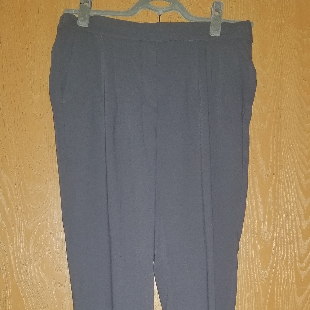 Gray ankle pants